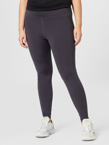 Only Play Curvy Skinny Workout Pants 'EVAN' in Grey: front