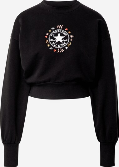 CONVERSE Sweatshirt 'CHUCK WANDER' in gelb / orange / lachs / schwarz / weiß, Produktansicht