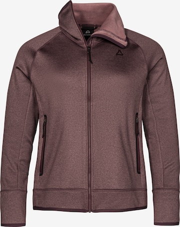 Schöffel Athletic Fleece Jacket in Purple: front