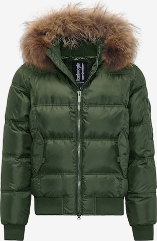 BOMBOOGIE Winter Jacket in Green: front