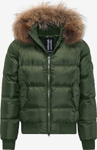 BOMBOOGIE Winterjacke in Grün: predná strana