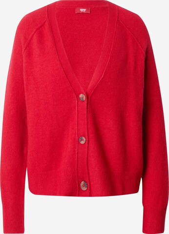 ESPRIT Knit Cardigan in Red: front