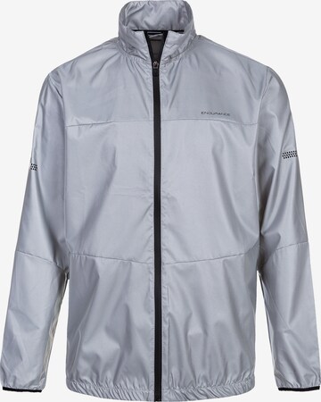 ENDURANCE Athletic Jacket 'Yosef' in Silver: front