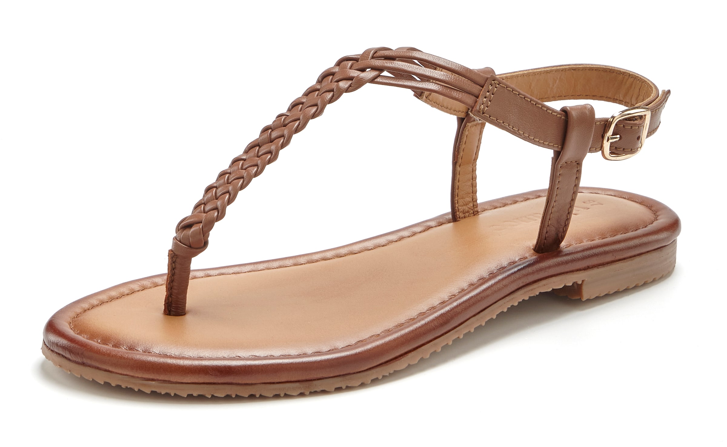 VIVANCE T-Bar Sandals in 36 in Brown, Item view