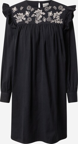 People Tree Košilové šaty 'Nilima' – černá: přední strana