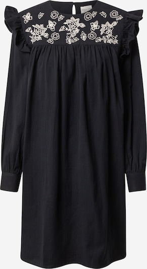 People Tree Kleid 'Nilima' in schwarz / wollweiß, Produktansicht