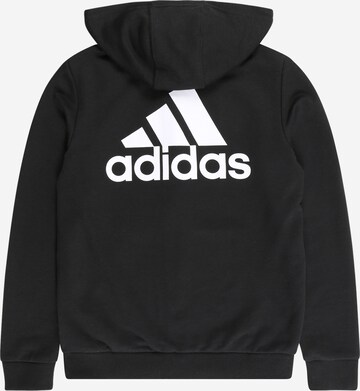 ADIDAS SPORTSWEAR Αθλητική ζακέτα φούτερ 'Essentials ' σε μαύρο