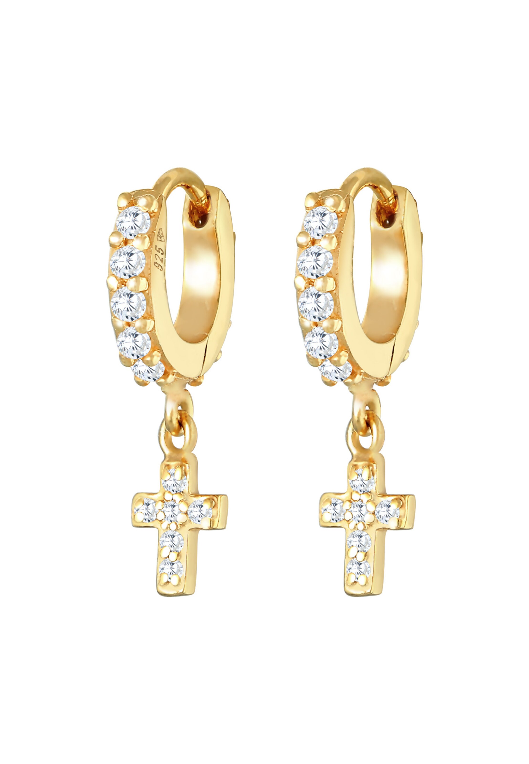 Boucles d'oreilles ELLI en or : devant