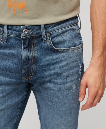 Coupe slim Jean Superdry en bleu