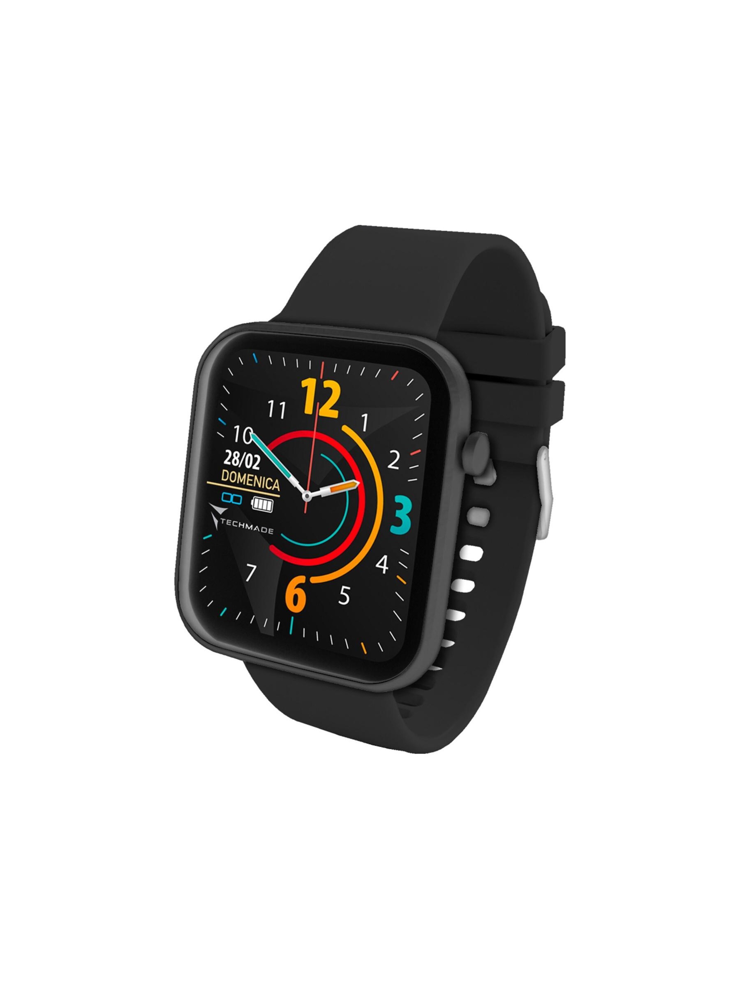 Techmade Digitaluhr 'Hava'‌‌‌ in Schwarz: Vorderseite