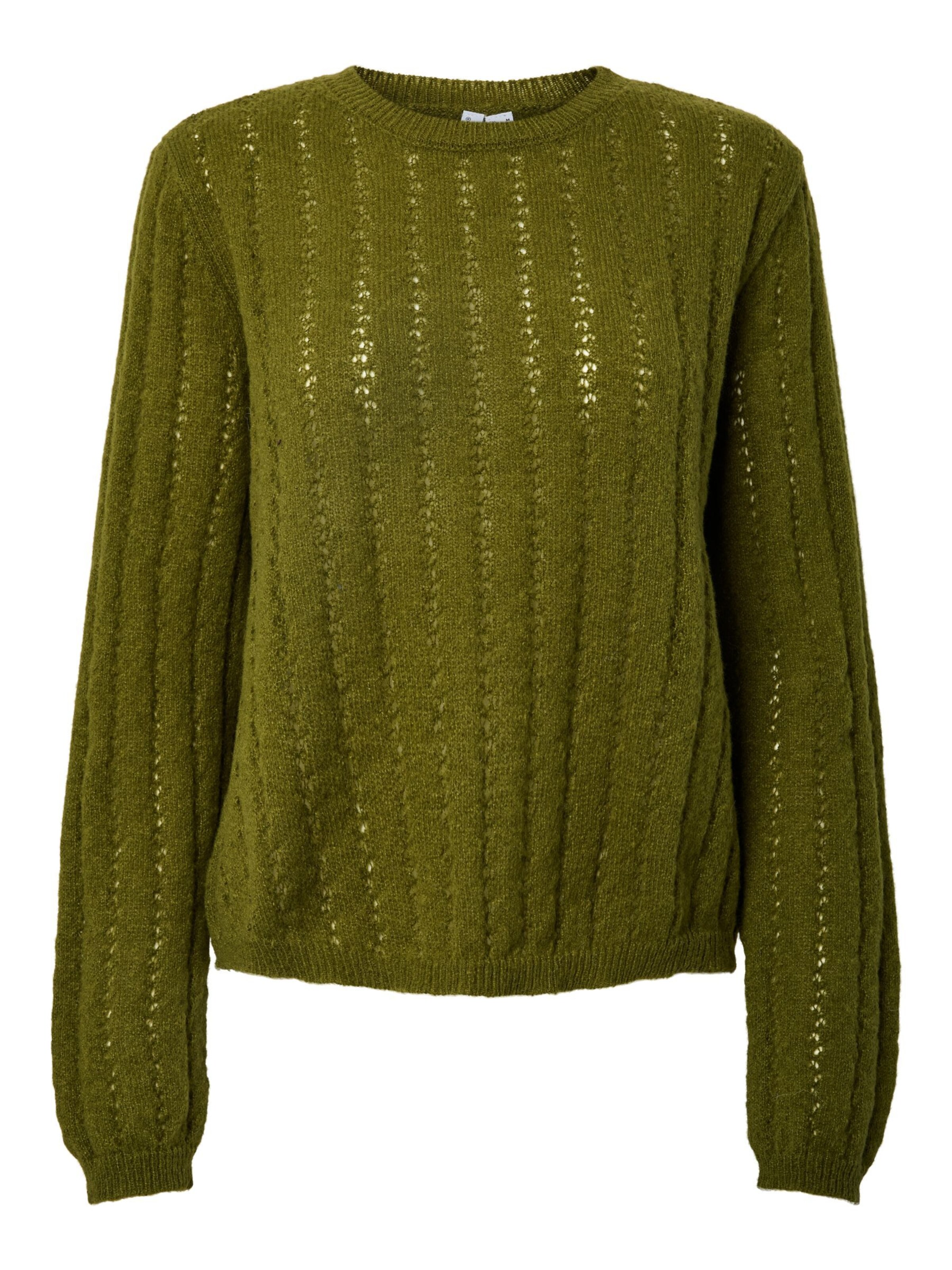 PIECES Pullover 'ADA ' in Grün: Vorderseite