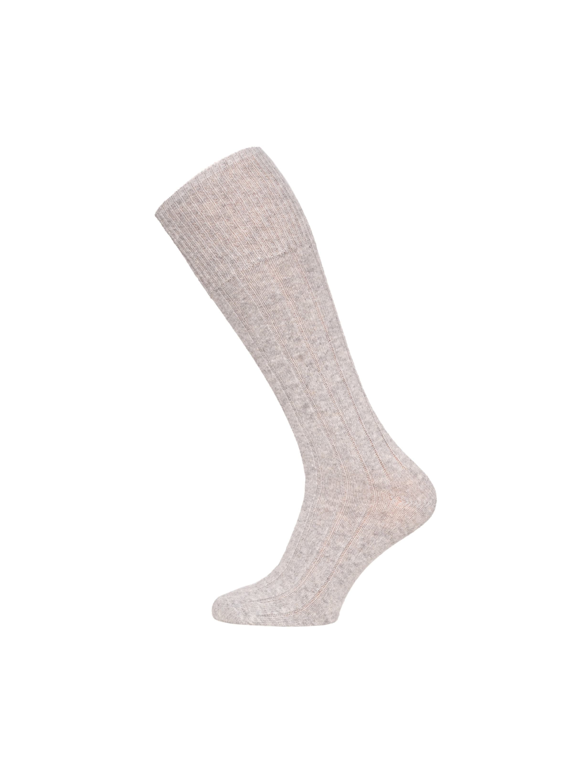 HomeOfSocks Knee High Socks 'HOSK494' in Grey: front