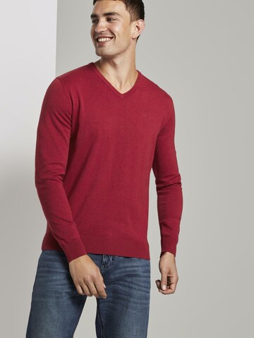TOM TAILOR Regular Fit Pullover in Rot