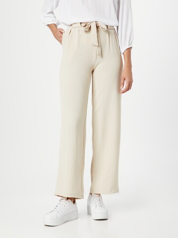 Hailys Loose fit Pleat-Front Pants 'Delila' in Beige: front