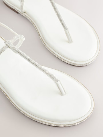Next T-bar sandals in White