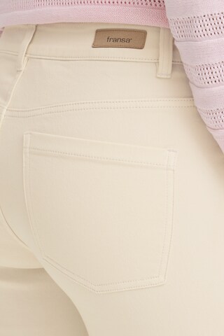 Coupe slim Jean 'FRLUXE ELLI JE 1 ' Fransa en beige