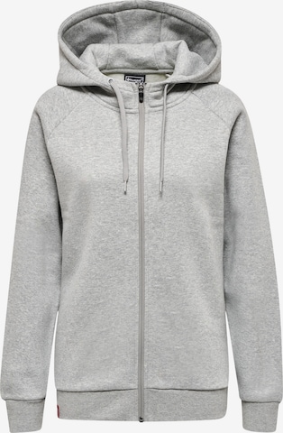 Hummel Zip-Up Hoodie in Grey: front