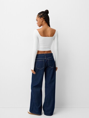 Bershka Majica | črna barva