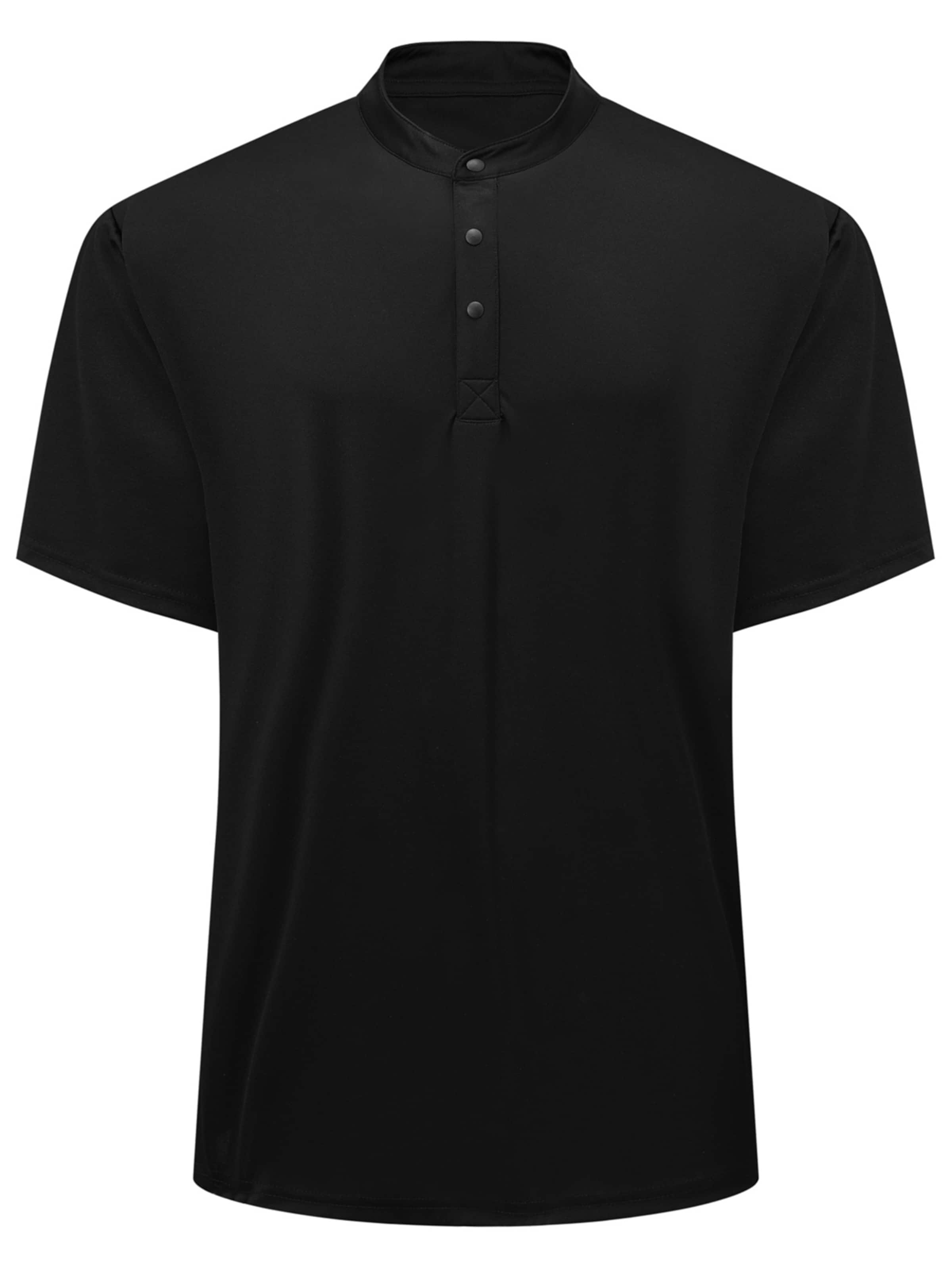 ALLTHEMEN Shirt 'Atmen' in Black: front