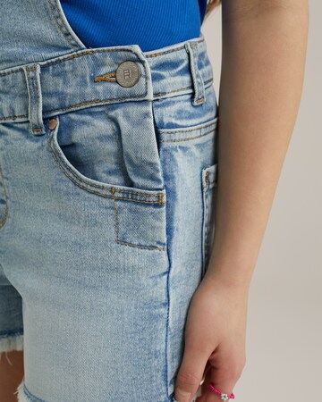 WE Fashion Regular Tuinbroek in Blauw