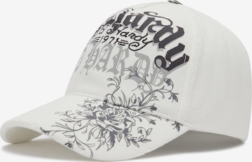 Cappello da baseball di Ed Hardy in bianco: frontale