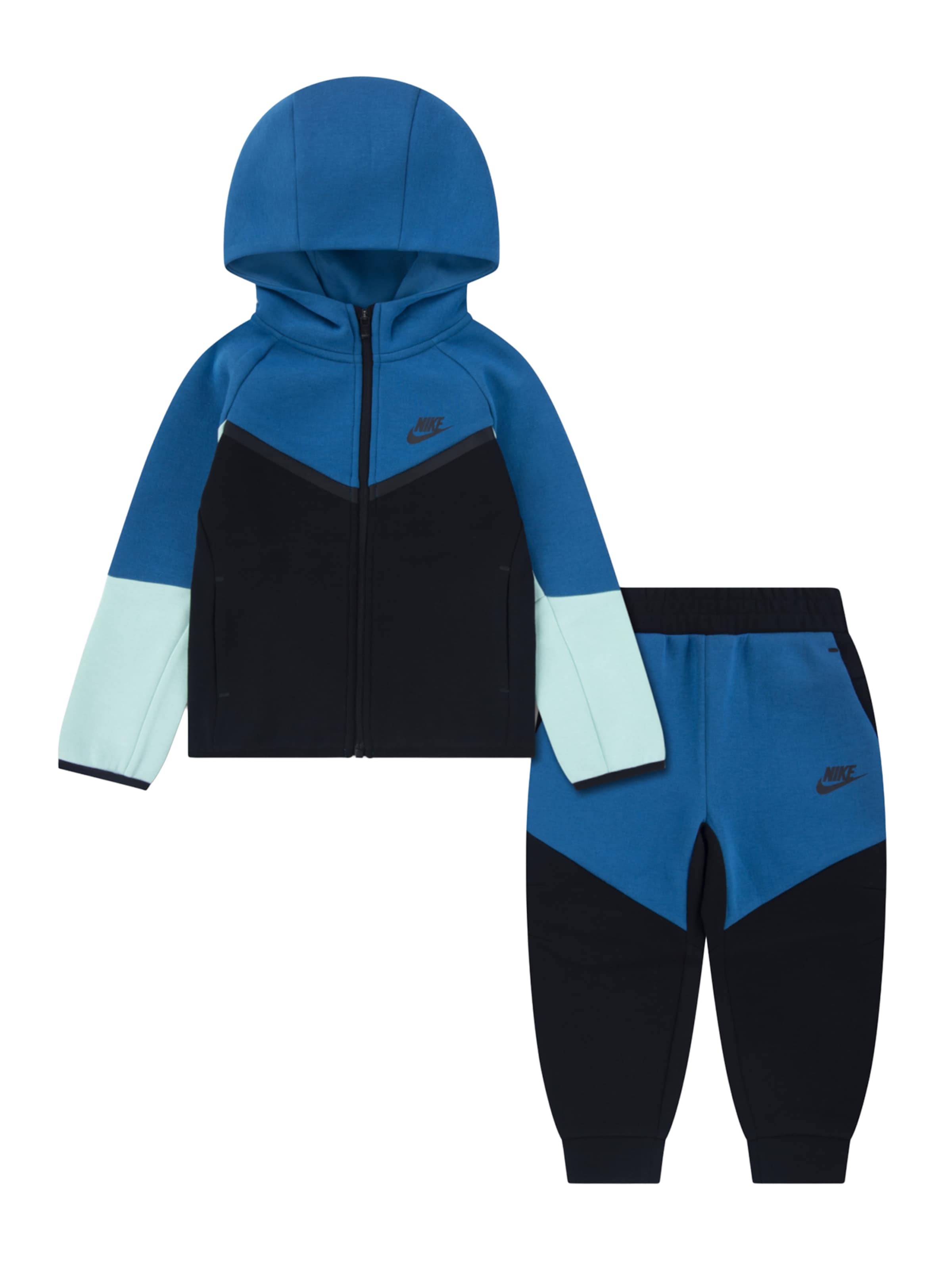 Nike Sportswear Костюм для бега 'TECH FLEECE' в Черный: спереди