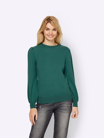 Linea Tesini by heine Sweater in Green: front