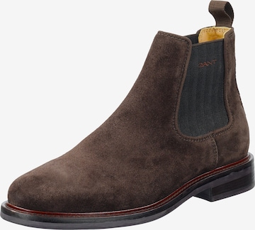 Chelsea Boots 'St Fairkon' GANT en marron : devant