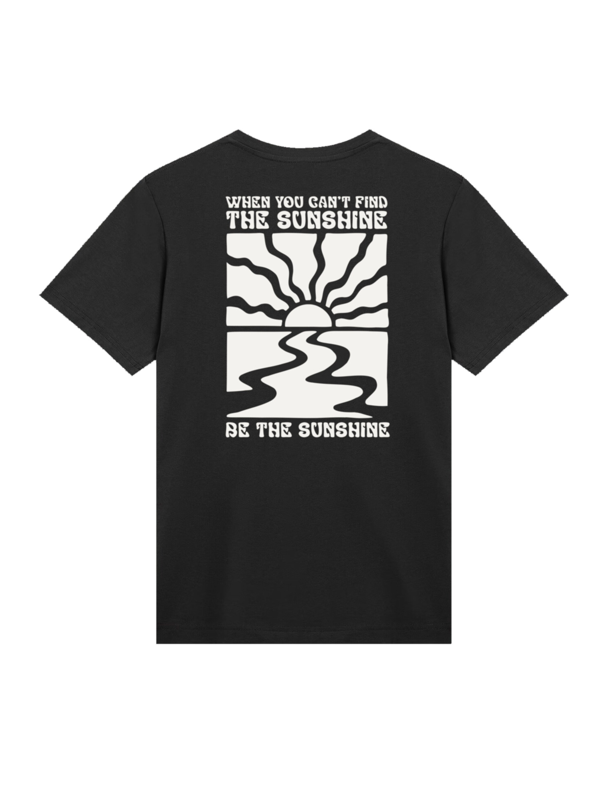 T-Shirt 'Be The Sunshine' F4NT4STIC en noir : devant