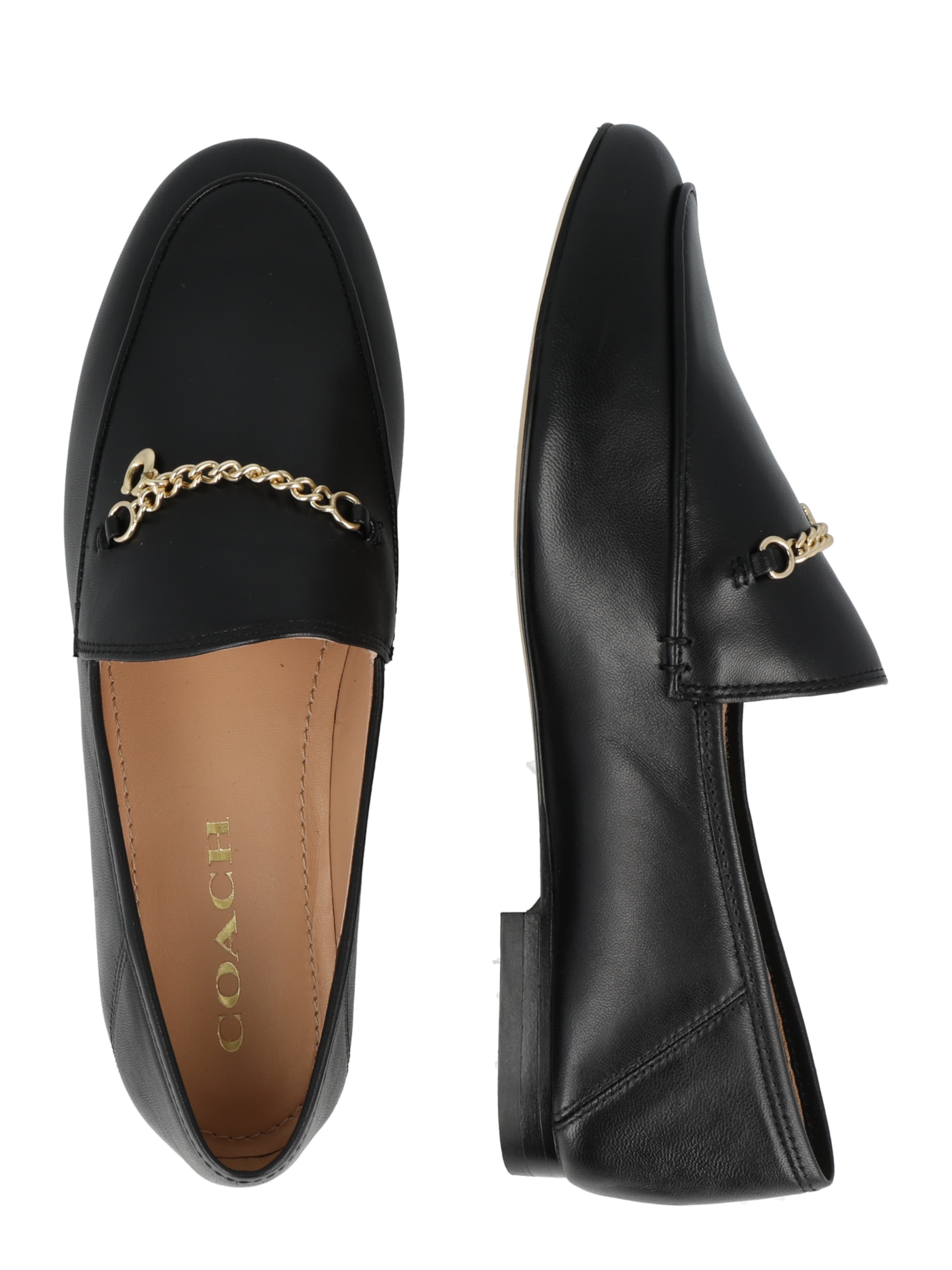 COACH Házicipő 'hanna loafer' - fekete