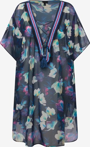 Ulla Popken Beach Dress in Blue: front