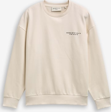 TOM TAILOR DENIM Свитшот в Белый: спереди