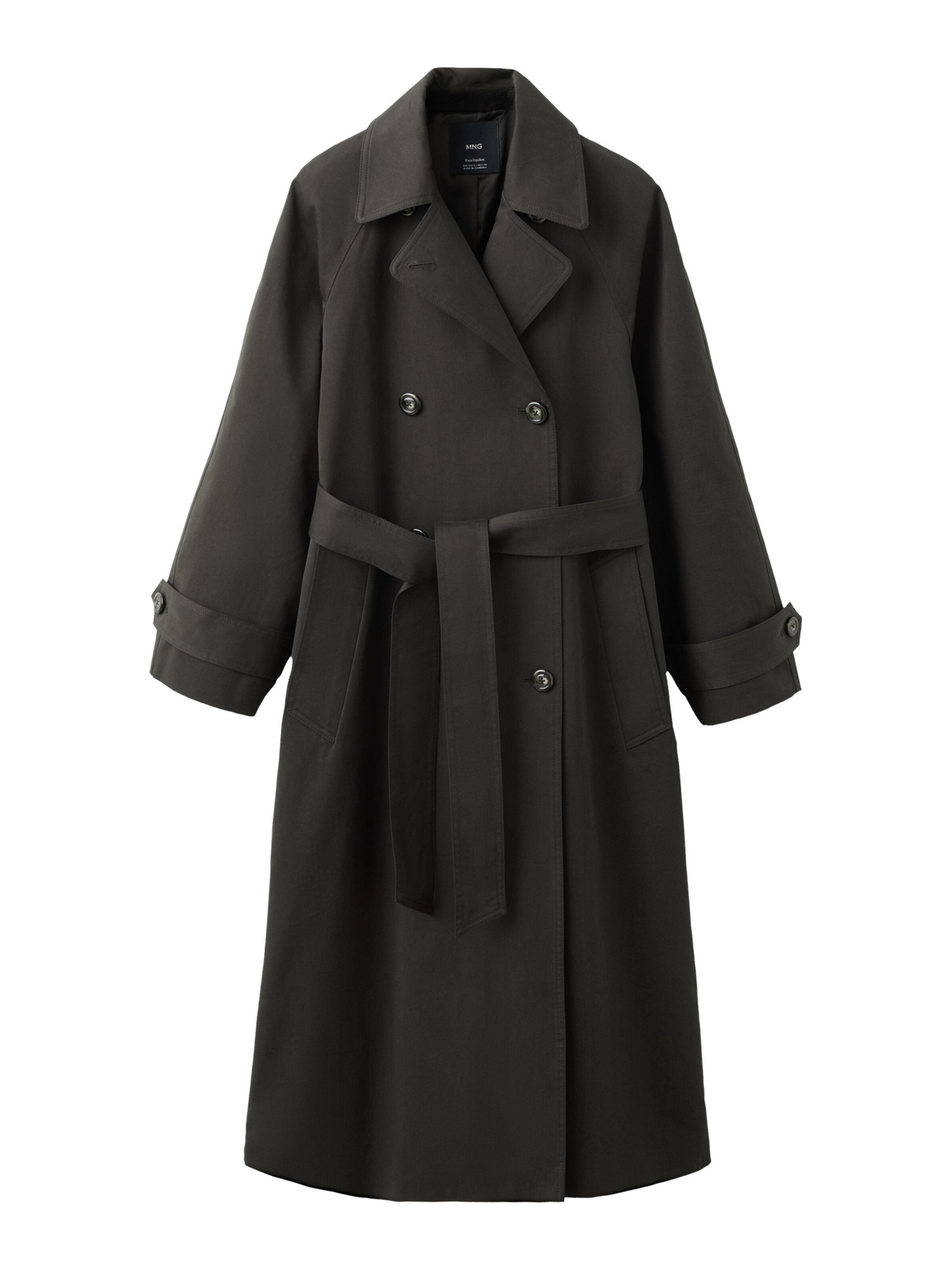 MANGO Mantel 'Angela' in braunmeliert, Produktansicht