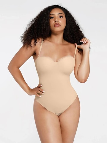 FÉMINITÉ Fatale Shapingbody 'LUNA' in Beige: Vorderseite