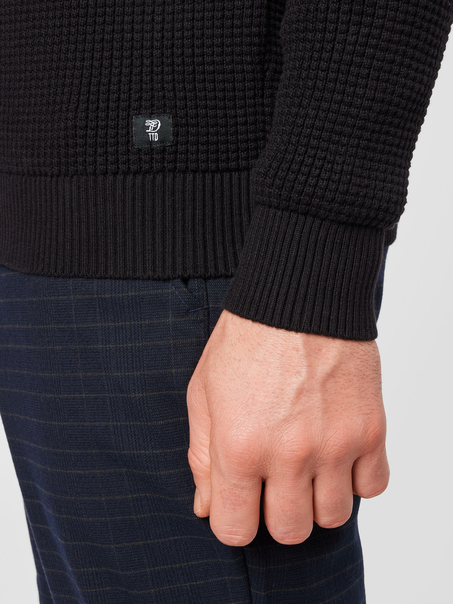 Odzież Swetry & kardigany TOM TAILOR DENIM Sweter w kolorze Czarnym 