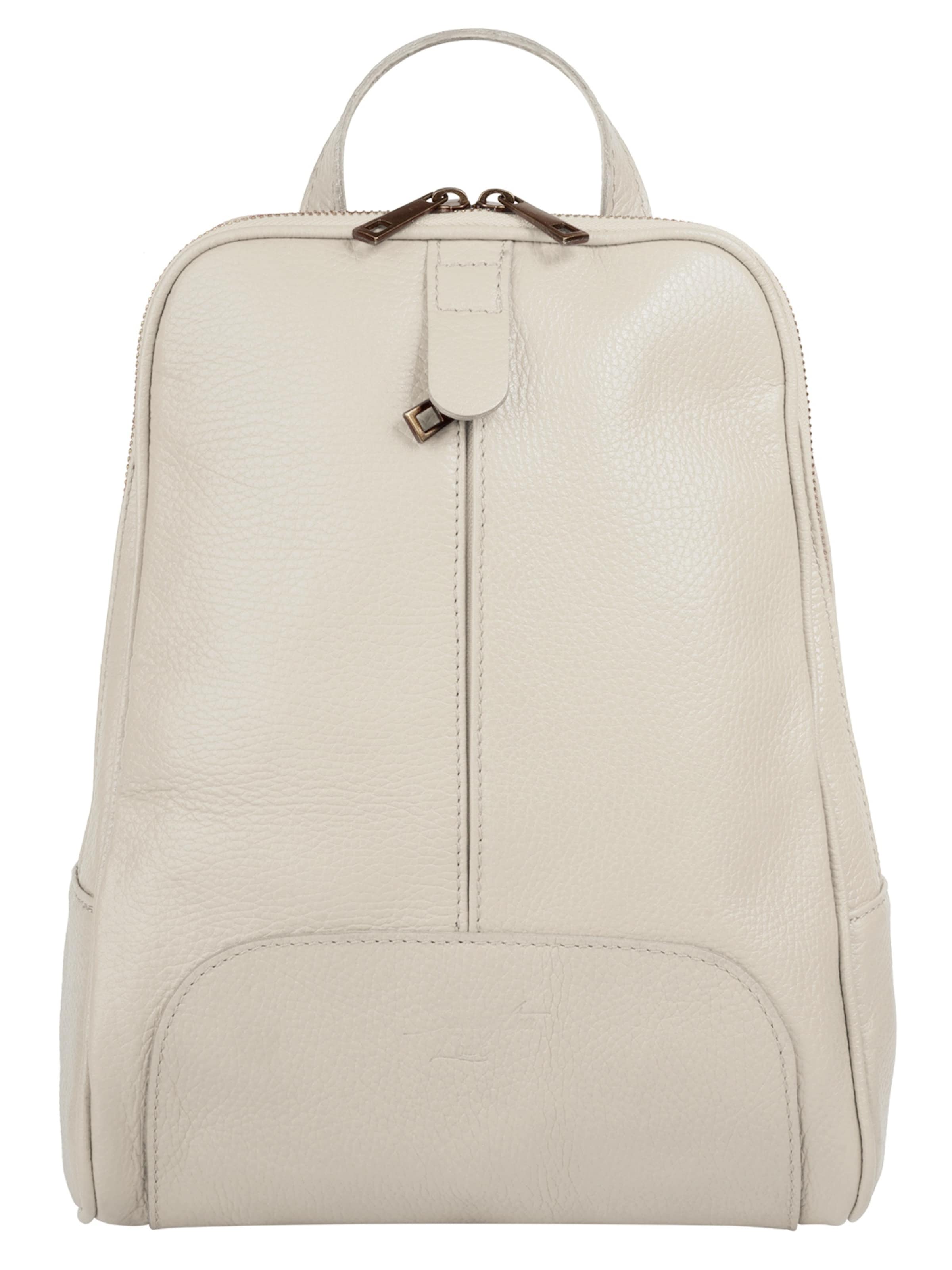 Samantha Look Backpack in Beige: front