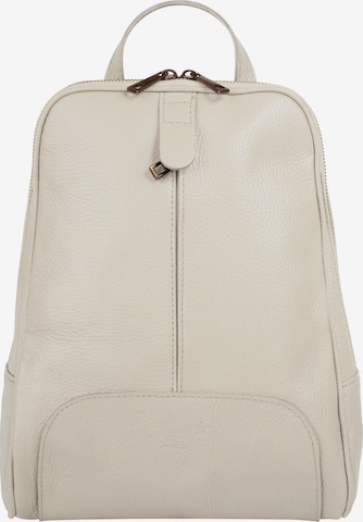 Samantha Look Backpack in Beige: front