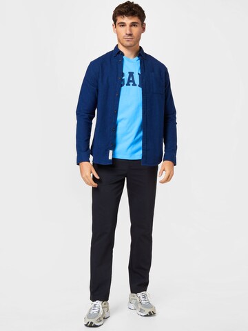 mėlyna JACK & JONES Standartinis modelis Marškiniai 'WALTER'