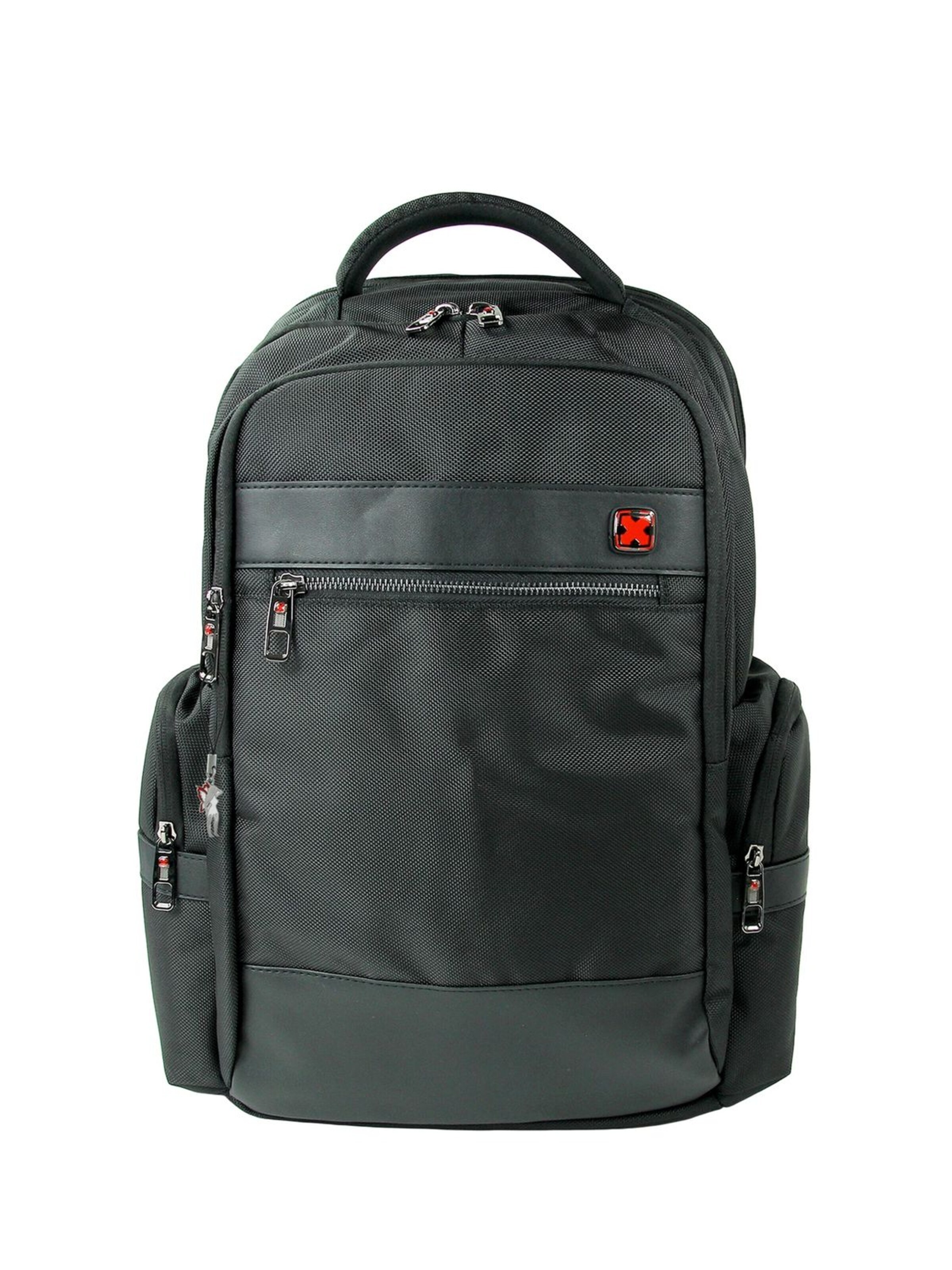 Travel N Meet Backpack in Black: front