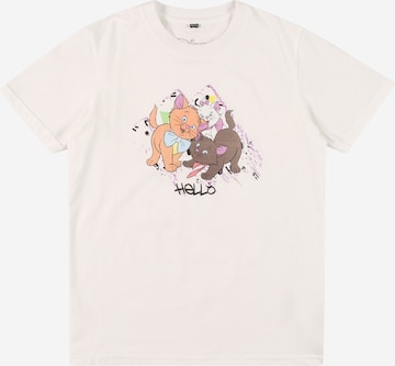 Maglietta 'Aristocats Hello' di Mister Tee in bianco: frontale