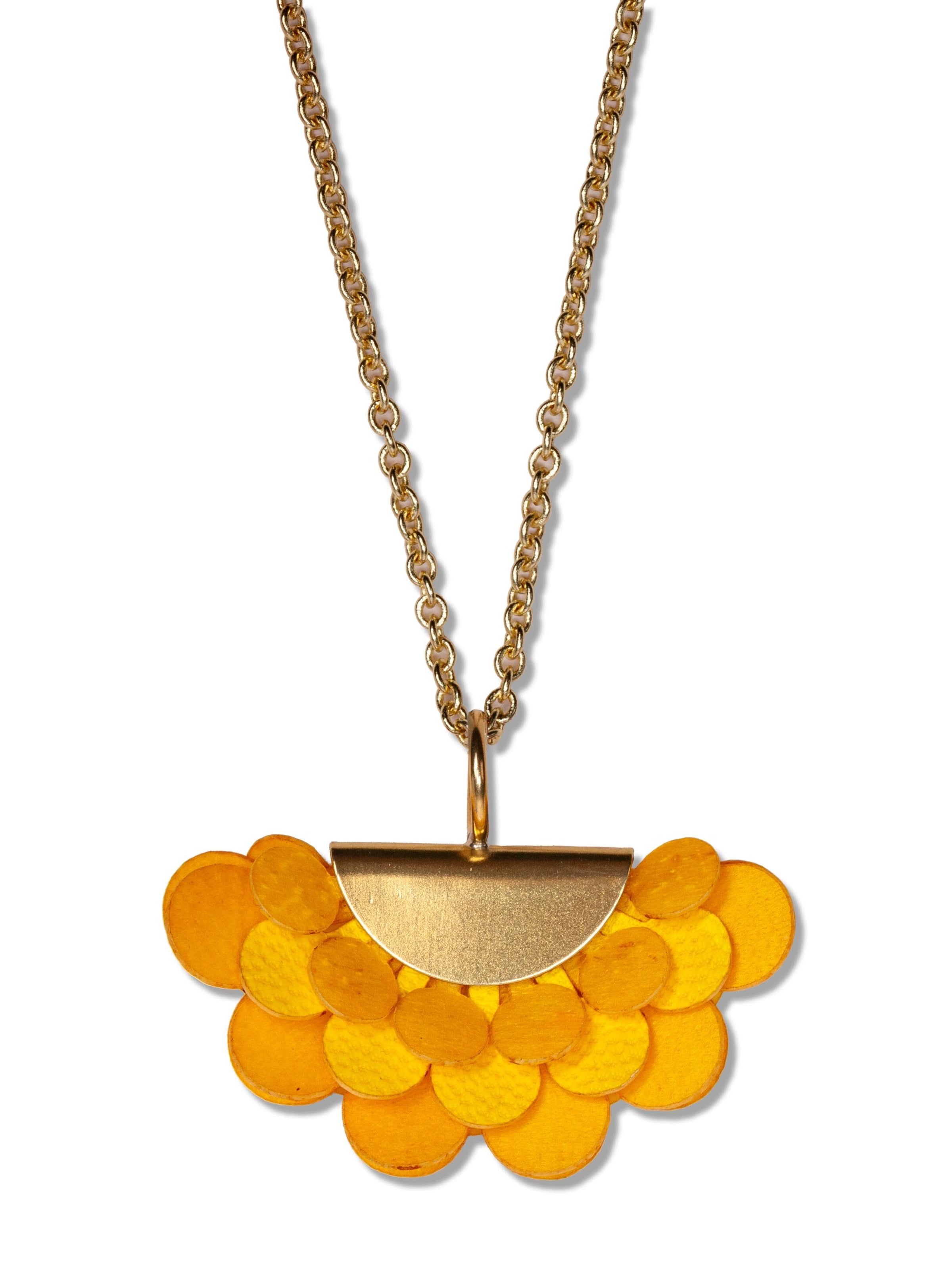 Gretchen Necklace in Gold: front