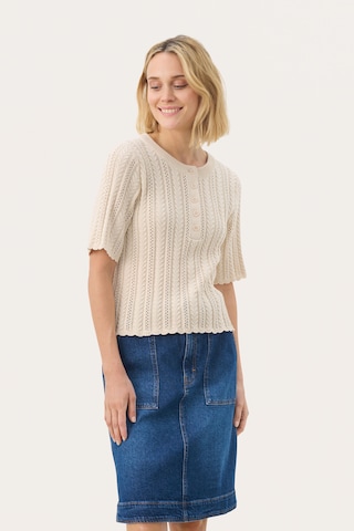 Pull-over Part Two en blanc : devant