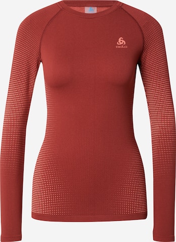 ODLO - Camisa funcionais em vermelho: frente