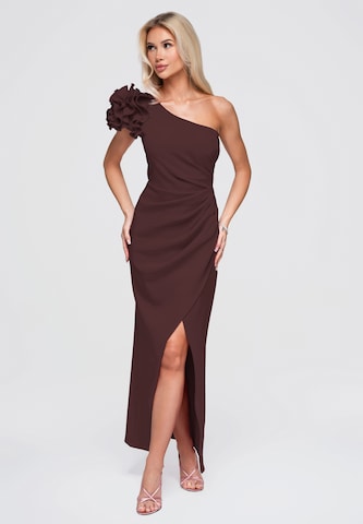 Ombre Evening dress in Brown: front