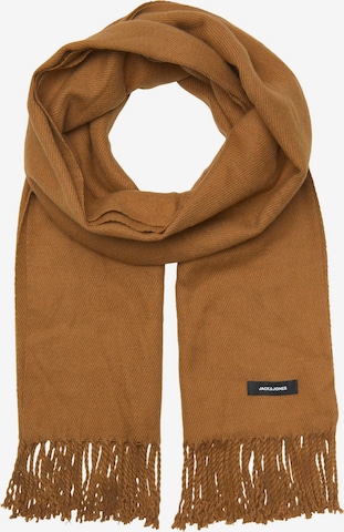JACK & JONES Šal 'Solid' | rjava barva: sprednja stran