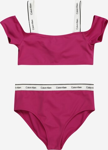 Calvin Klein Swimwear Bikini 'Meta Legacy' in Purple: front