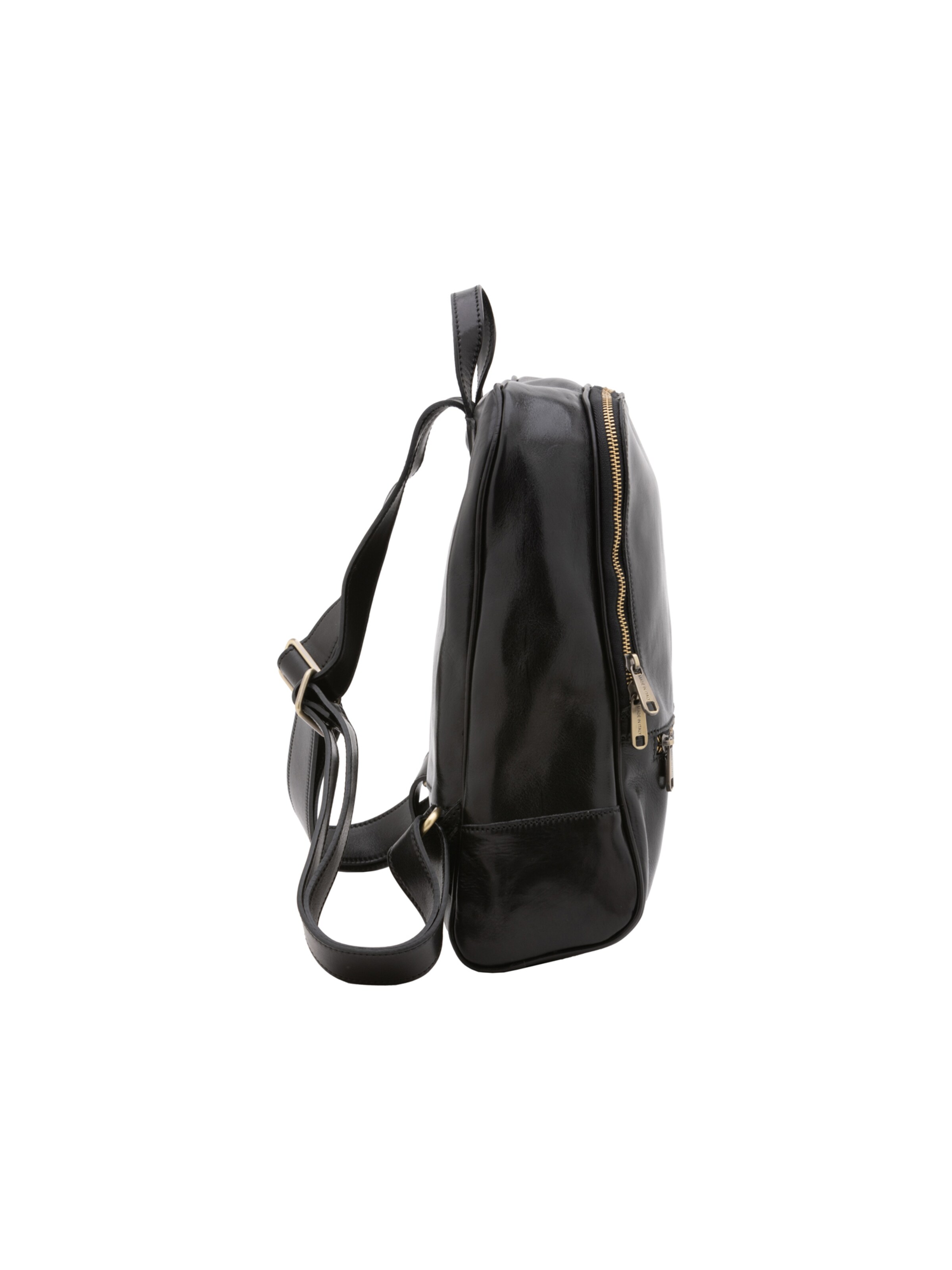 Borsa a spalla 'Zaino Silvanae Vera Pelle - Donna Chiusura Zip Tracolla Regolabile' di I Fratelli in nero