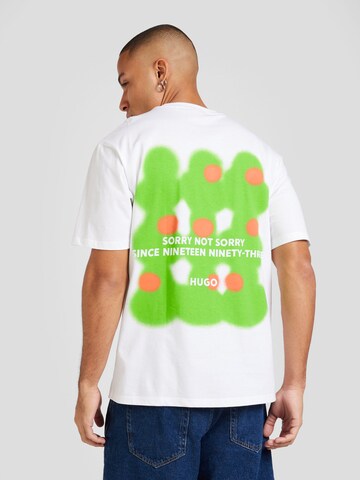 HUGO T-Shirt 'Dilippers' in Weiß: Vorderseite