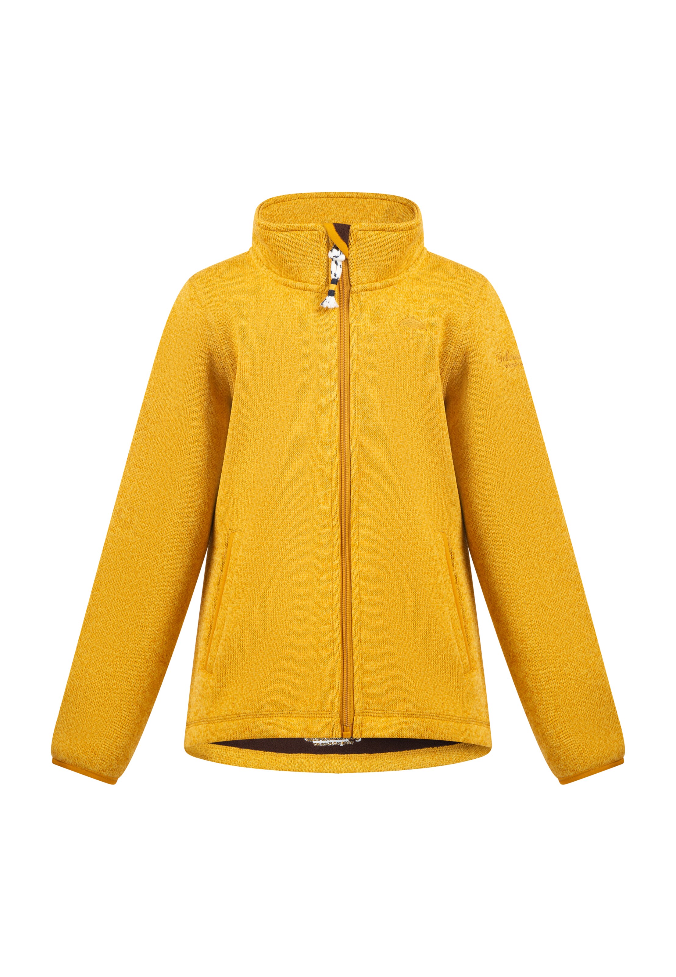 Schmuddelwedda Fleecetakki värissä keltainen: etupuoli