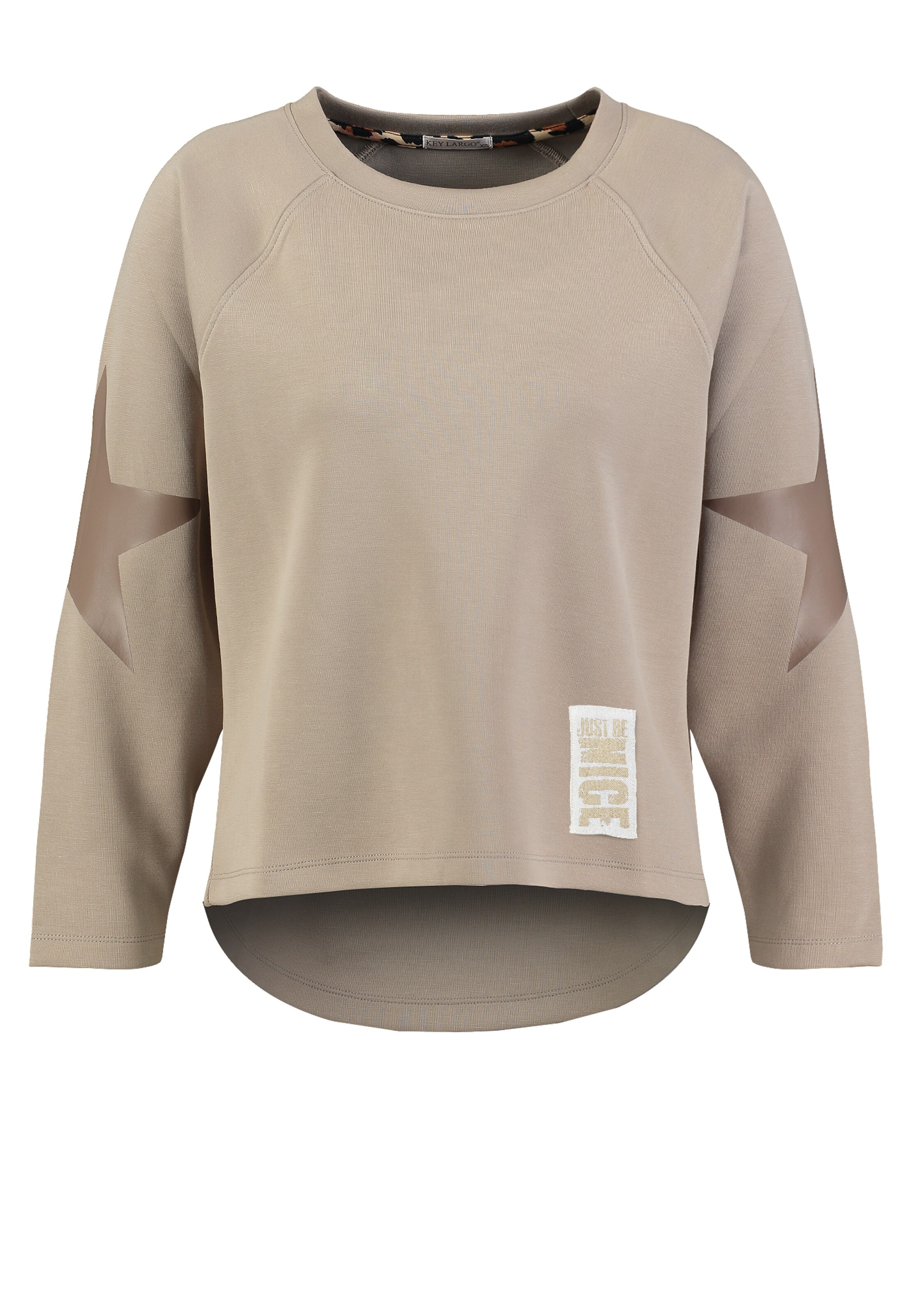 Key Largo Sweatshirt ' STAR ' i beige: framsida
